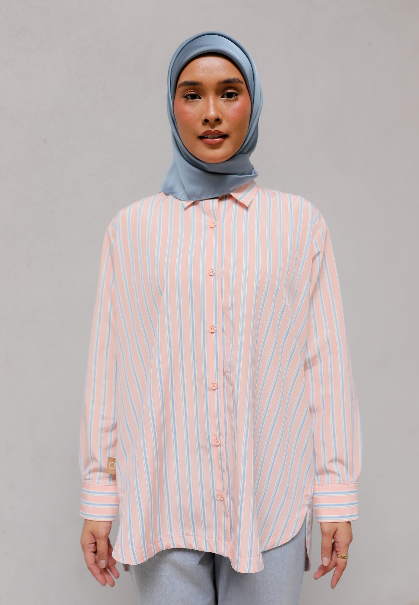 Isaaf Stripe Top (Soft Peach)