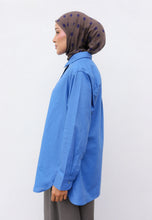 Load image into Gallery viewer, Erum Linen Top (Denim Blue)