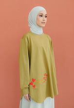 Load image into Gallery viewer, Be Kind Embroidered T-Shirt (Golden Brown)