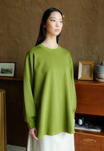 Load image into Gallery viewer, Zoe Curved T-Shirt (Olive Green)