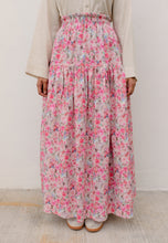 Load image into Gallery viewer, Nawra Printed Skirt (Pink Floral)