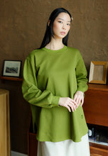Load image into Gallery viewer, Zoe Curved T-Shirt (Olive Green)