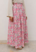 Load image into Gallery viewer, Nawra Printed Skirt (Pink Floral)