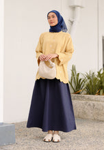 Load image into Gallery viewer, Afrina Scallop Top (Mustard)