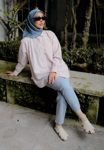 Isaaf Stripe Top (Soft Peach)