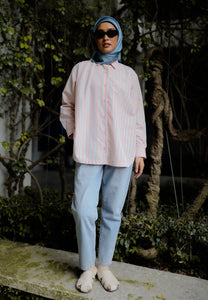 Isaaf Stripe Top (Soft Peach)