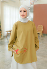 Load image into Gallery viewer, Be Kind Embroidered T-Shirt (Golden Brown)