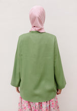 Load image into Gallery viewer, Senna Linen Top (Olive Green)