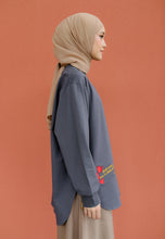 Load image into Gallery viewer, Be Kind Embroidered T-Shirt (Space Grey)