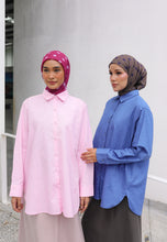 Load image into Gallery viewer, Erum Linen Top (Denim Blue)