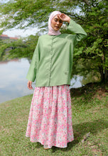 Load image into Gallery viewer, Senna Linen Top (Olive Green)