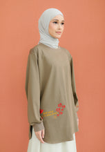 Load image into Gallery viewer, Be Kind Embroidered T-Shirt (Taupe)