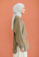 Load image into Gallery viewer, Be Kind Embroidered T-Shirt (Taupe)