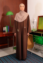 Load image into Gallery viewer, Yumna Shirt Caftan (Cocoa Brown)