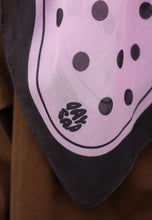 Load image into Gallery viewer, Polka Cotton Square (Black Pink)