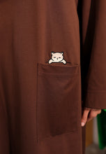 Load image into Gallery viewer, Yumna Shirt Caftan (Cocoa Brown)