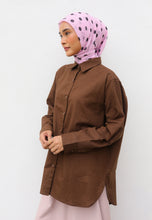 Load image into Gallery viewer, Erum Linen Top (Dark Brown)