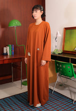 Load image into Gallery viewer, Yumna Shirt Caftan (Burnt Orange)