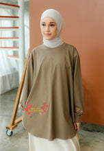 Load image into Gallery viewer, Be Kind Embroidered T-Shirt (Taupe)