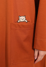 Load image into Gallery viewer, Yumna Shirt Caftan (Burnt Orange)