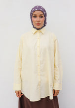 Load image into Gallery viewer, Erum Linen Top (Light Yellow)