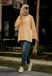 Zen Boxy T-Shirt (Pastel Orange)