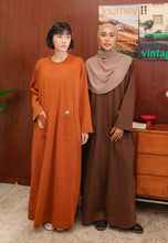 Load image into Gallery viewer, Yumna Shirt Caftan (Burnt Orange)