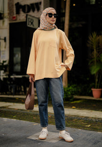 Zen Boxy T-Shirt (Pastel Orange)