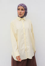 Load image into Gallery viewer, Erum Linen Top (Light Yellow)