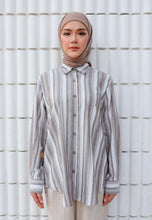 Load image into Gallery viewer, Nouf Stripe Top (Taupe)