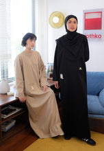 Load image into Gallery viewer, Yumna Shirt Caftan (Black)