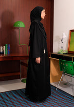 Load image into Gallery viewer, Yumna Shirt Caftan (Black)