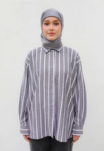 Load image into Gallery viewer, Olena Stripe Top (Grey)