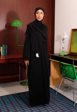 Load image into Gallery viewer, Yumna Shirt Caftan (Black)