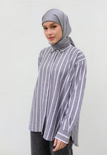 Load image into Gallery viewer, Olena Stripe Top (Grey)