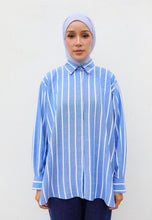 Load image into Gallery viewer, Olena Stripe Top (Blue)