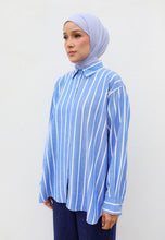 Load image into Gallery viewer, Olena Stripe Top (Blue)