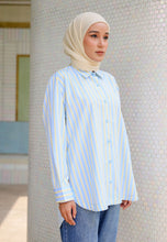 Load image into Gallery viewer, Isaaf Stripe Top (Soft Blue)