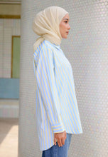 Load image into Gallery viewer, Isaaf Stripe Top (Soft Blue)