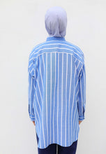 Load image into Gallery viewer, Olena Stripe Top (Blue)