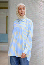 Load image into Gallery viewer, Isaaf Stripe Top (Soft Blue)