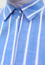 Load image into Gallery viewer, Olena Stripe Top (Blue)