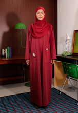 Load image into Gallery viewer, Yumna Shirt Caftan (Red Maroon)