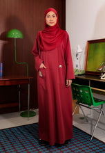 Load image into Gallery viewer, Yumna Shirt Caftan (Red Maroon)