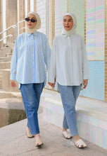 Load image into Gallery viewer, Isaaf Stripe Top (Soft Blue)