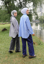 Load image into Gallery viewer, Olena Stripe Top (Blue)
