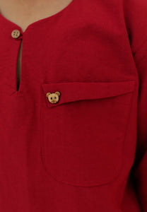 Paut Kurta Boy (Red)