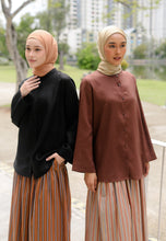 Load image into Gallery viewer, Senna Linen Top (Dark Choco)