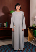 Load image into Gallery viewer, Yumna Shirt Caftan (Melange Grey)