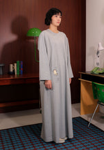 Load image into Gallery viewer, Yumna Shirt Caftan (Melange Grey)